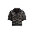 Chemise en viscose noire Gucci