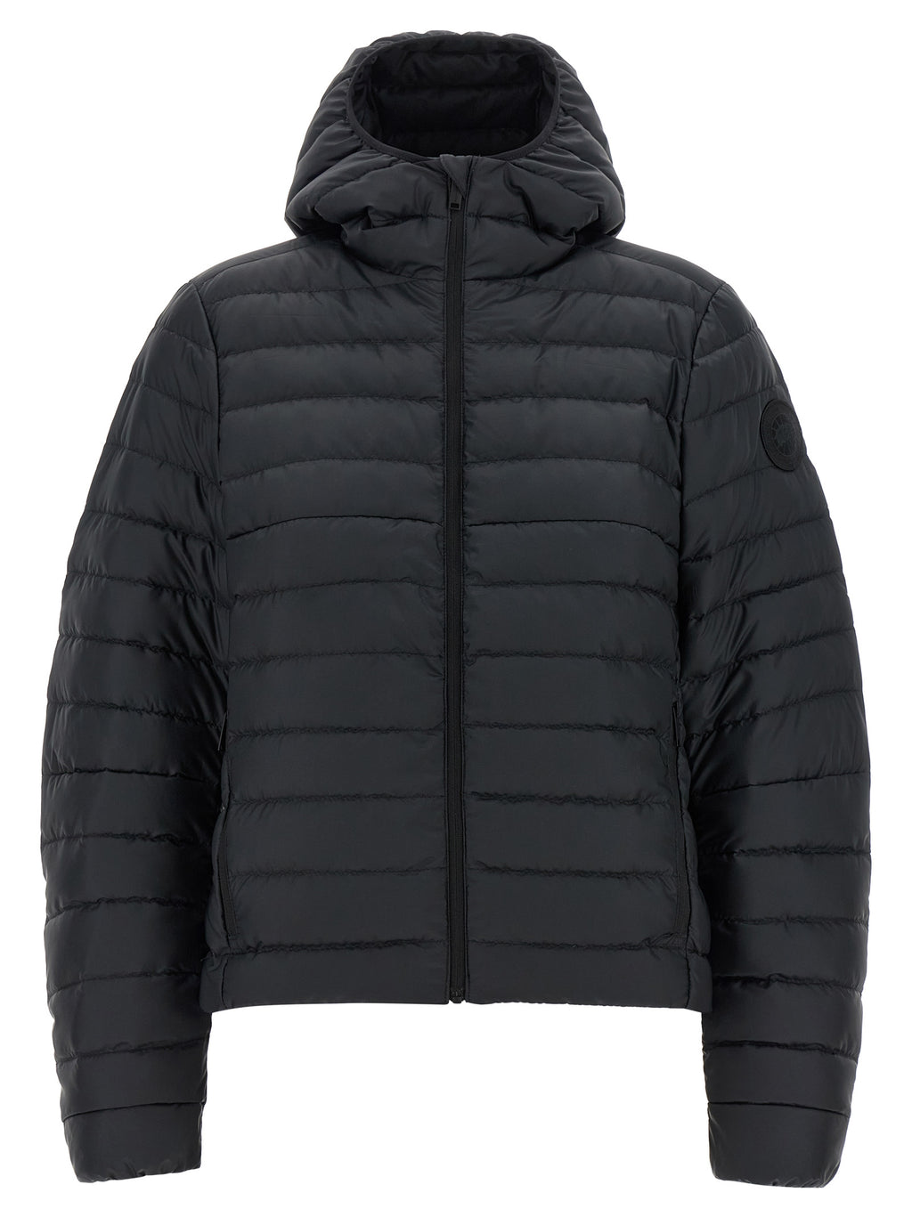 Giacca lunga Canada Goose in poliammide nero