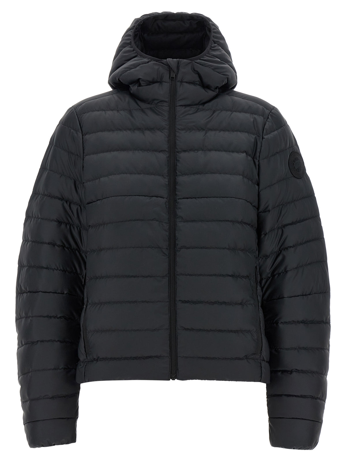 Giacca lunga Canada Goose in poliammide nero