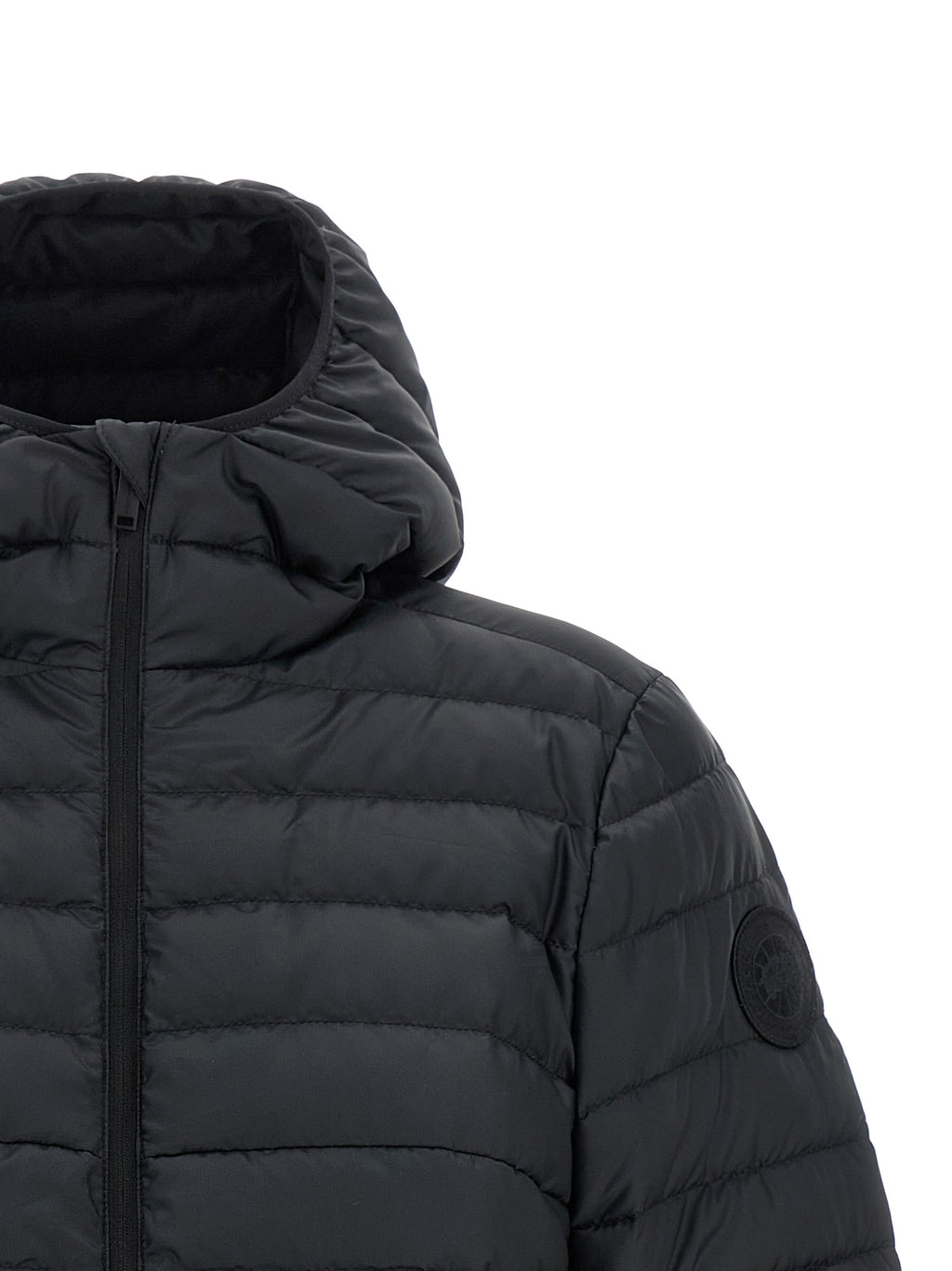 Giacca lunga Canada Goose in poliammide nero