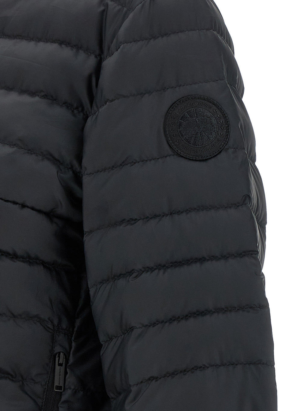 Giacca lunga Canada Goose in poliammide nero