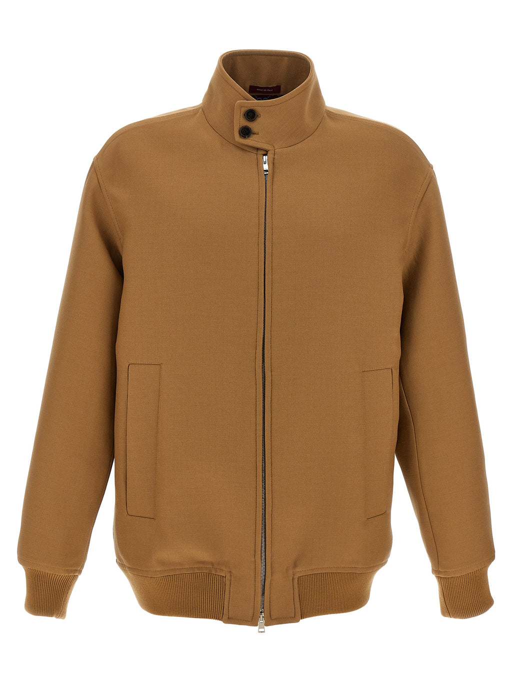 Giacca lunga in lana marrone Gucci