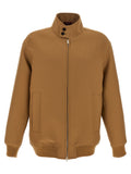 Giacca lunga in lana marrone Gucci