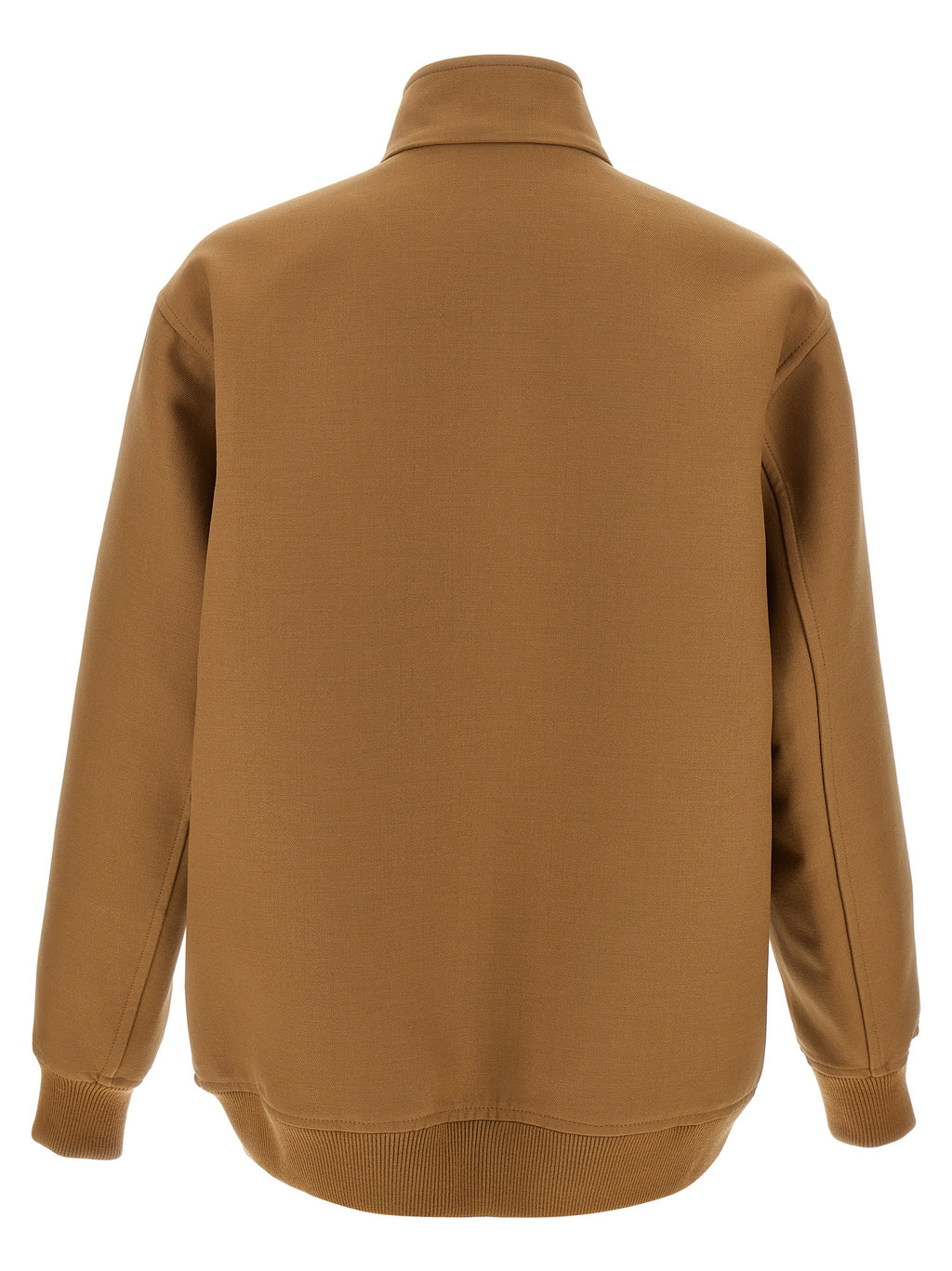 Giacca lunga in lana marrone Gucci