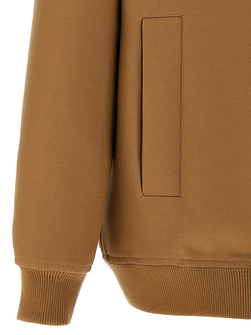 Giacca lunga in lana marrone Gucci