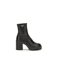 Prada Calf Leather Bos Taurus Ankle Boots