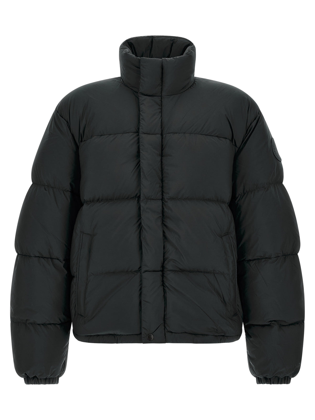 Giacca lunga Canada Goose in poliammide nero