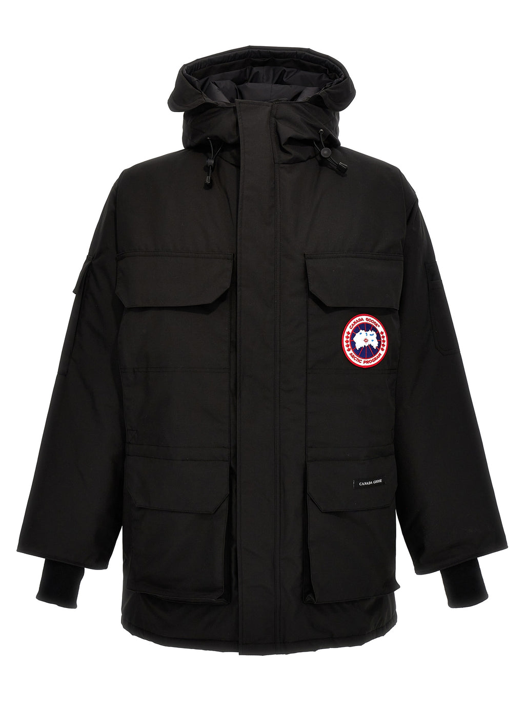 Parka Canada Goose nero in poliestere