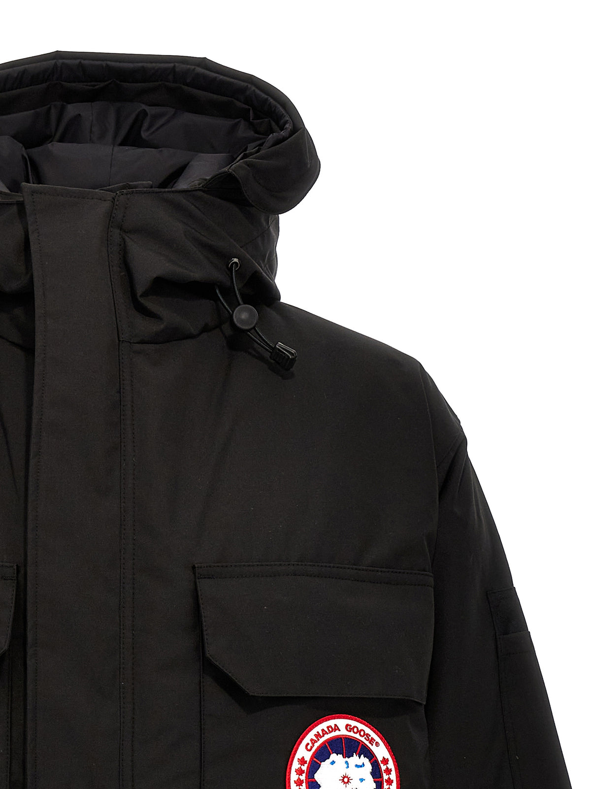 Parka Canada Goose nero in poliestere