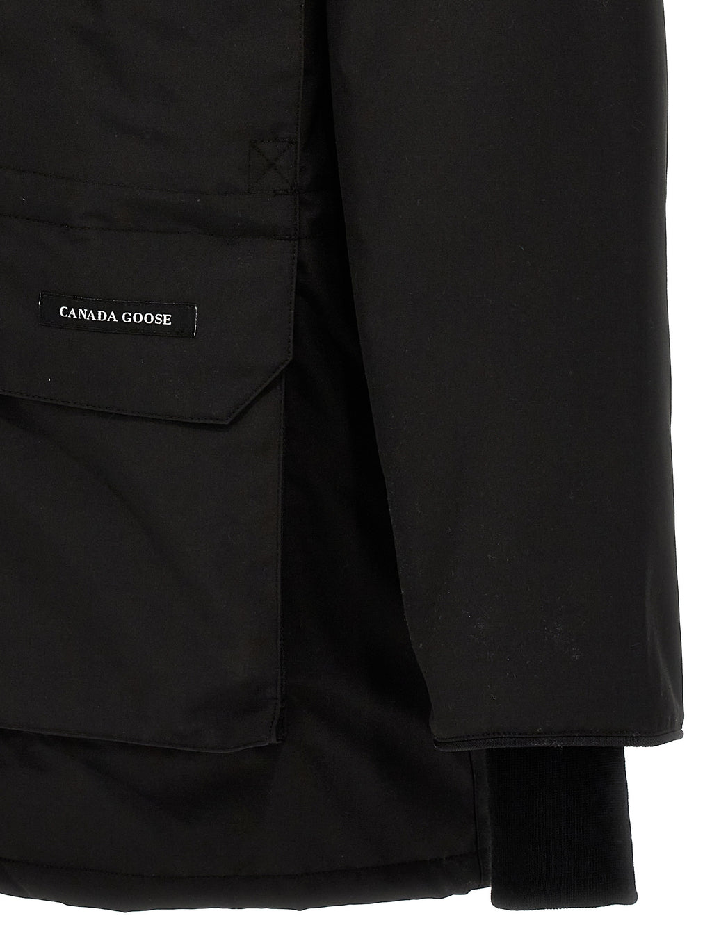 Parka Canada Goose nero in poliestere
