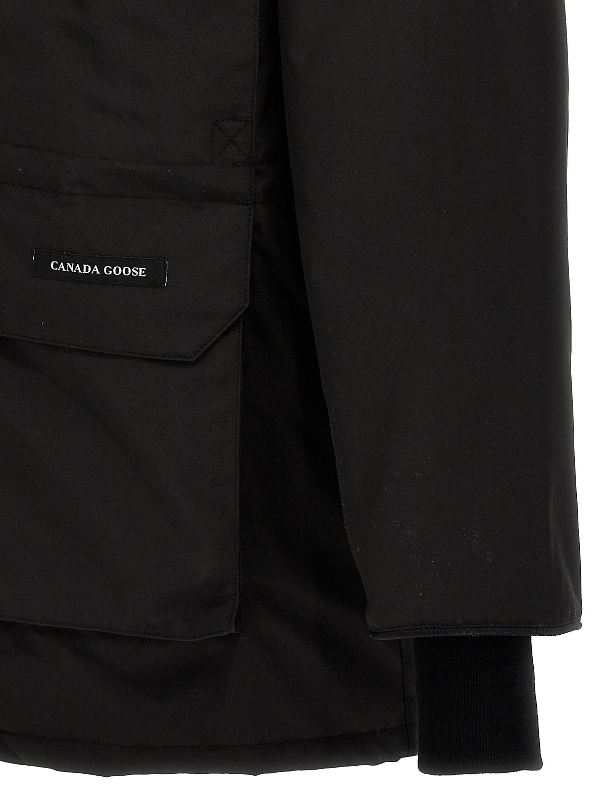 Parka Canada Goose nero in poliestere