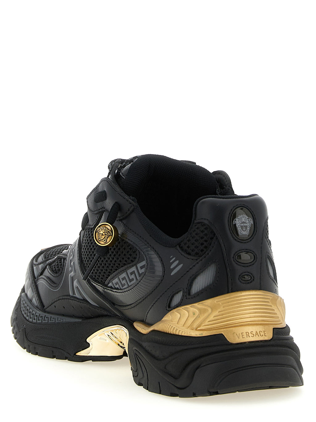 Sneakers sportive Versace in pelle di vitello multicolore