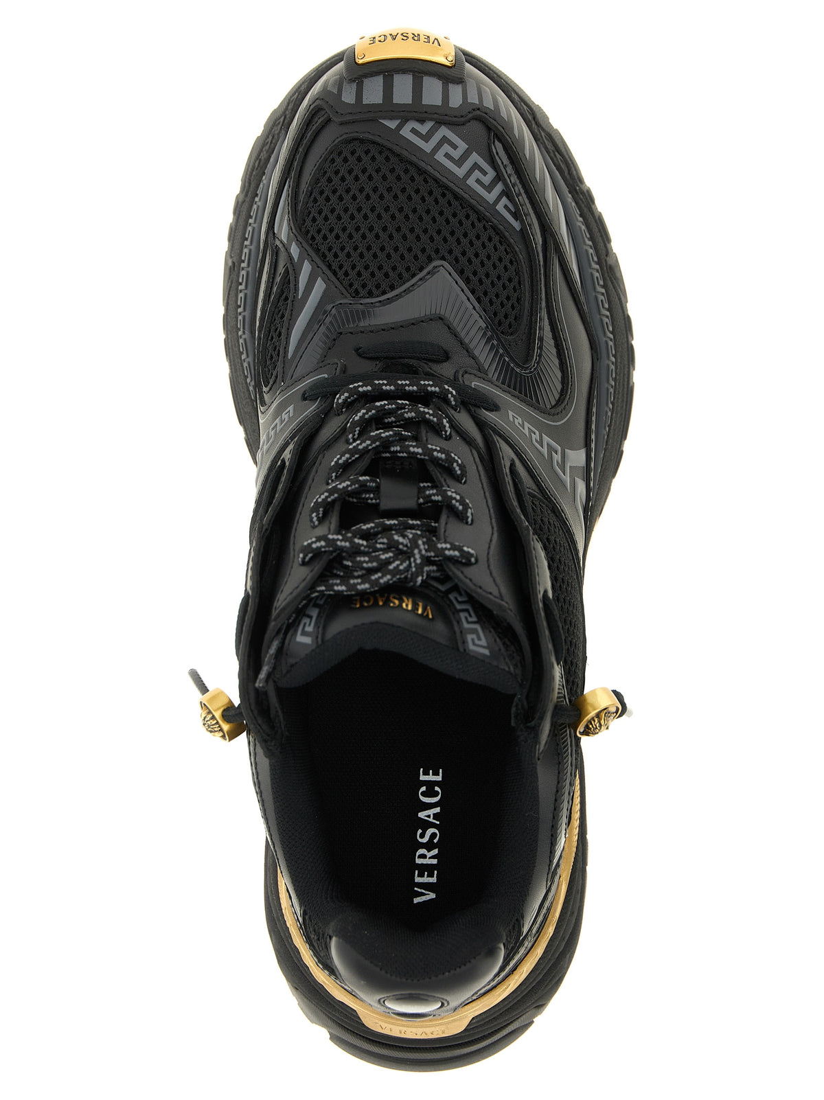 Sneakers sportive Versace in pelle di vitello multicolore