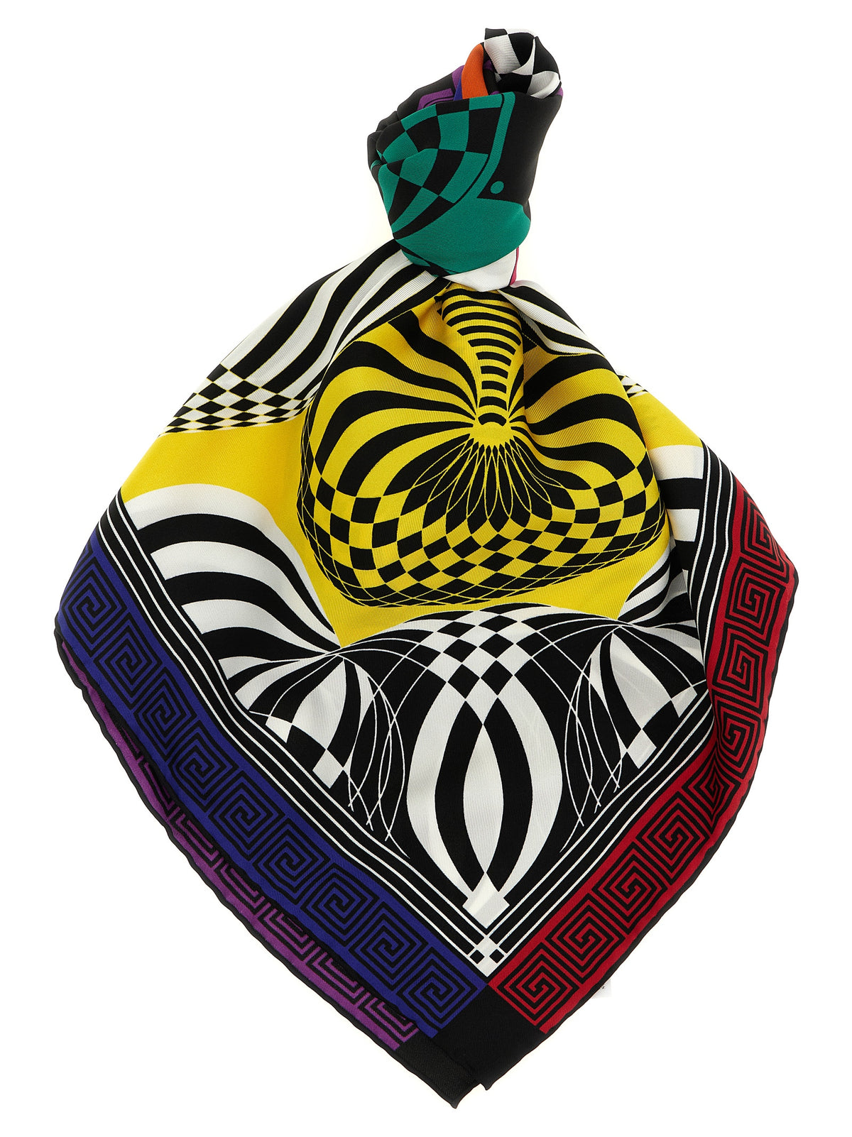 Versace Mehrfarbiger Seidenfoulard