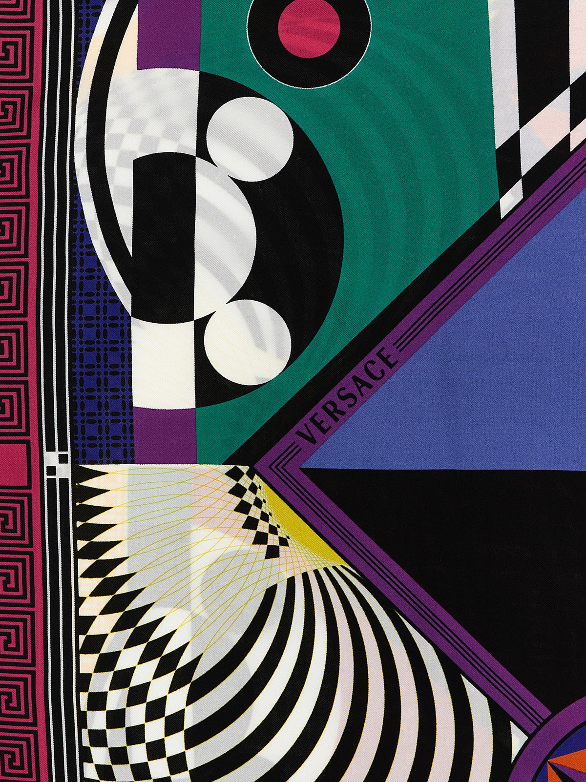 Versace Mehrfarbiger Seidenfoulard