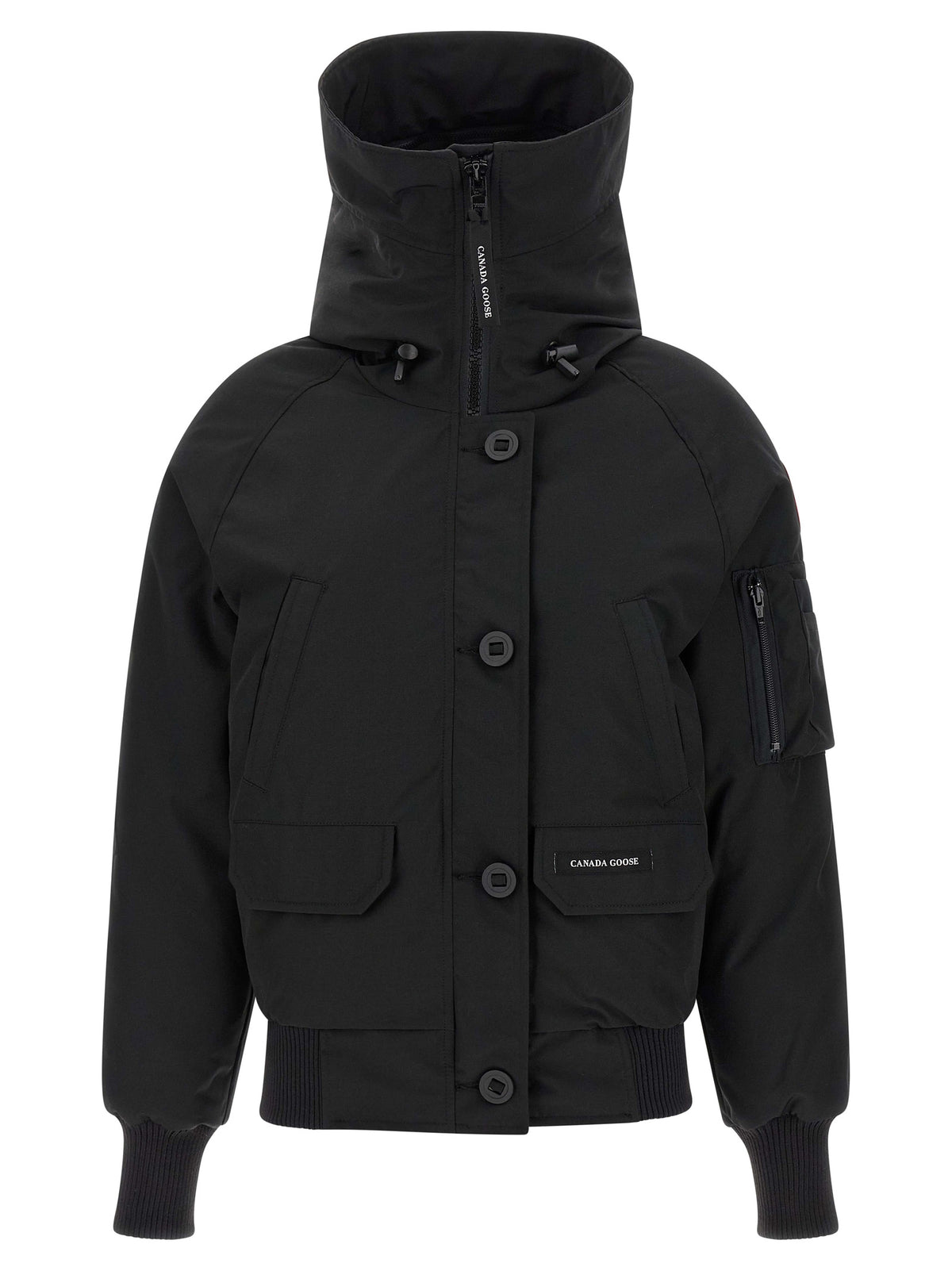 Canada Goose Bomber aus schwarzem Polyester