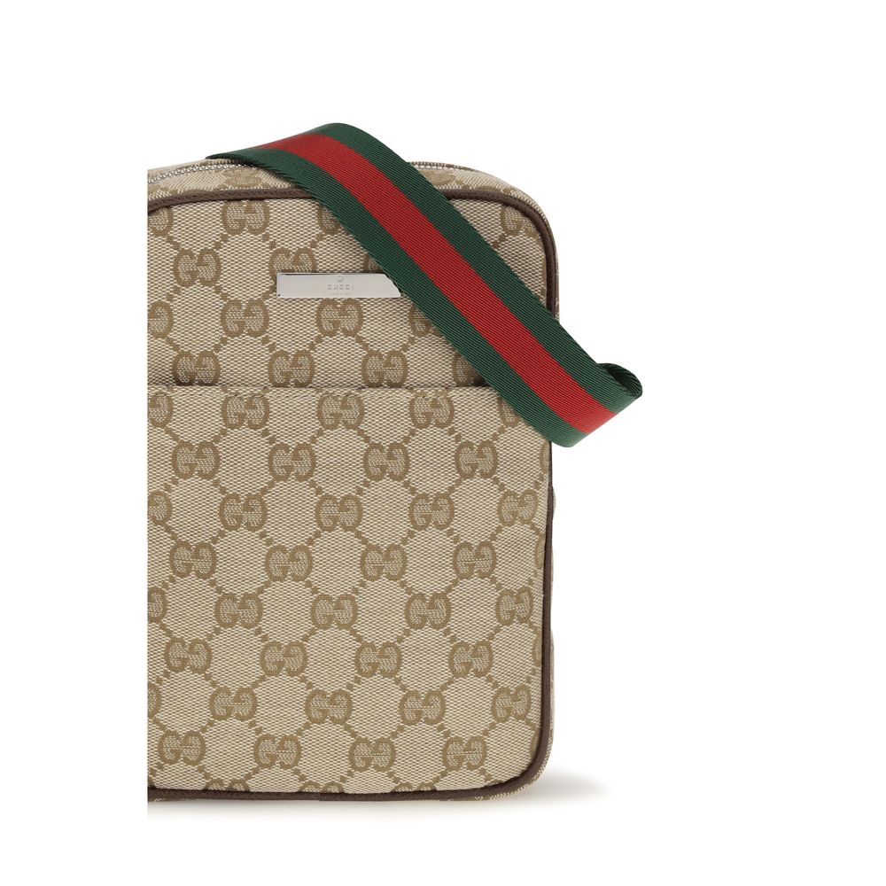 Borsa a Tracolla Gucci in Tessuto Beige