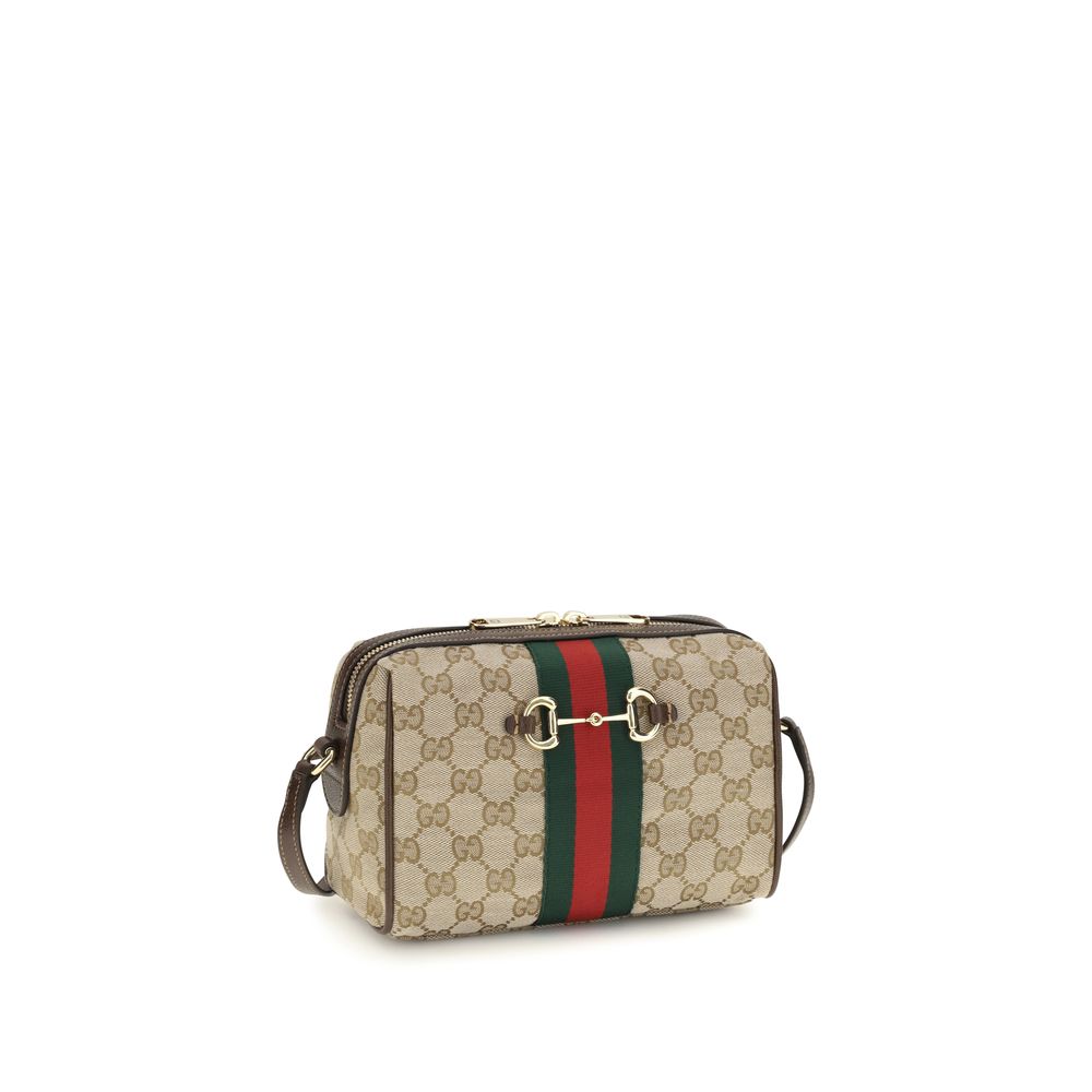 Borsa a Tracolla Gucci in Tessuto Beige