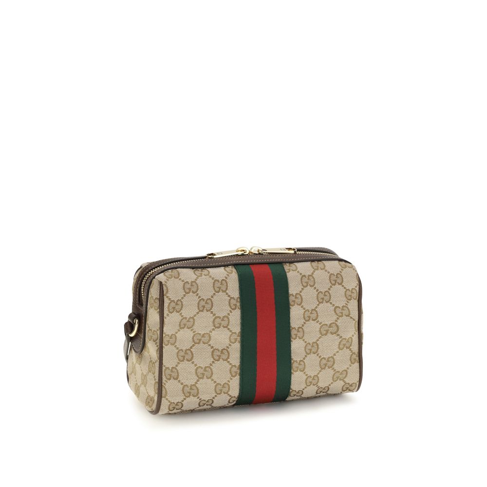 Borsa a Tracolla Gucci in Tessuto Beige