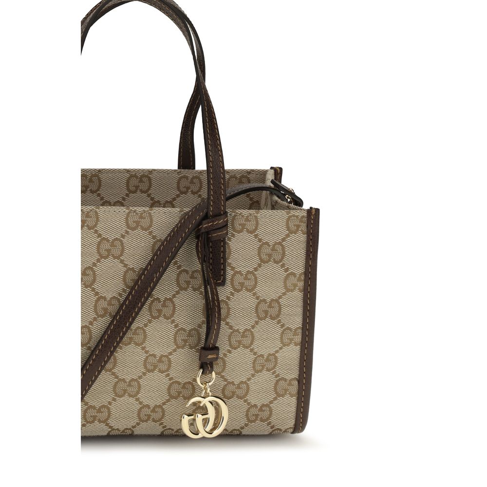 Borsa a tracolla Gucci in cotone beige