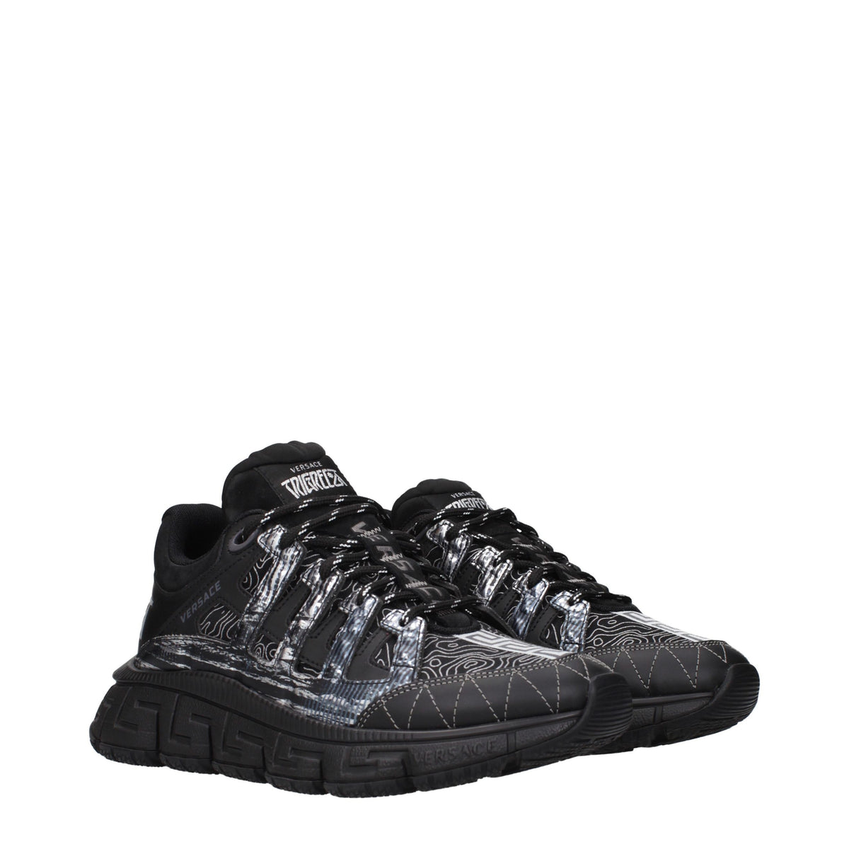 Versace Fabric Athletic Sneakers