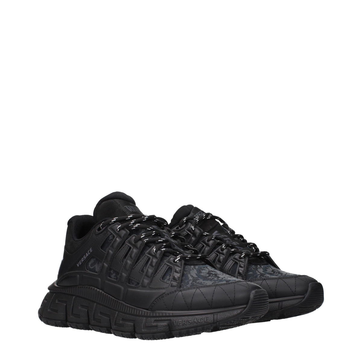 Versace Fabric Athletic Sneakers