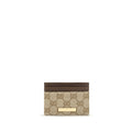 Portafoglio Gucci in tessuto beige