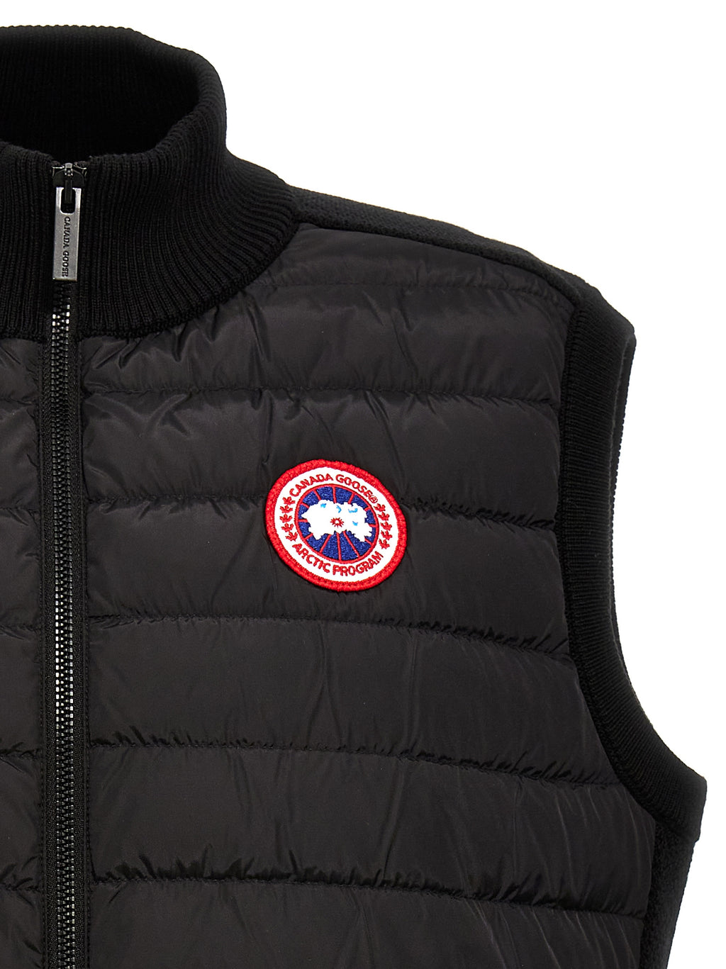 Chaqueta sin mangas Canada Goose negra de poliamida