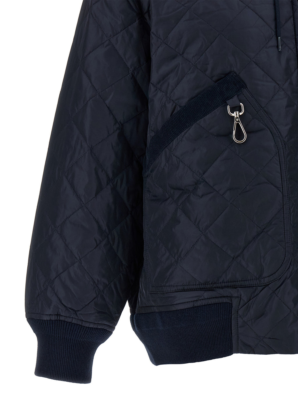 Bomber Prada in poliammide riciclata blu