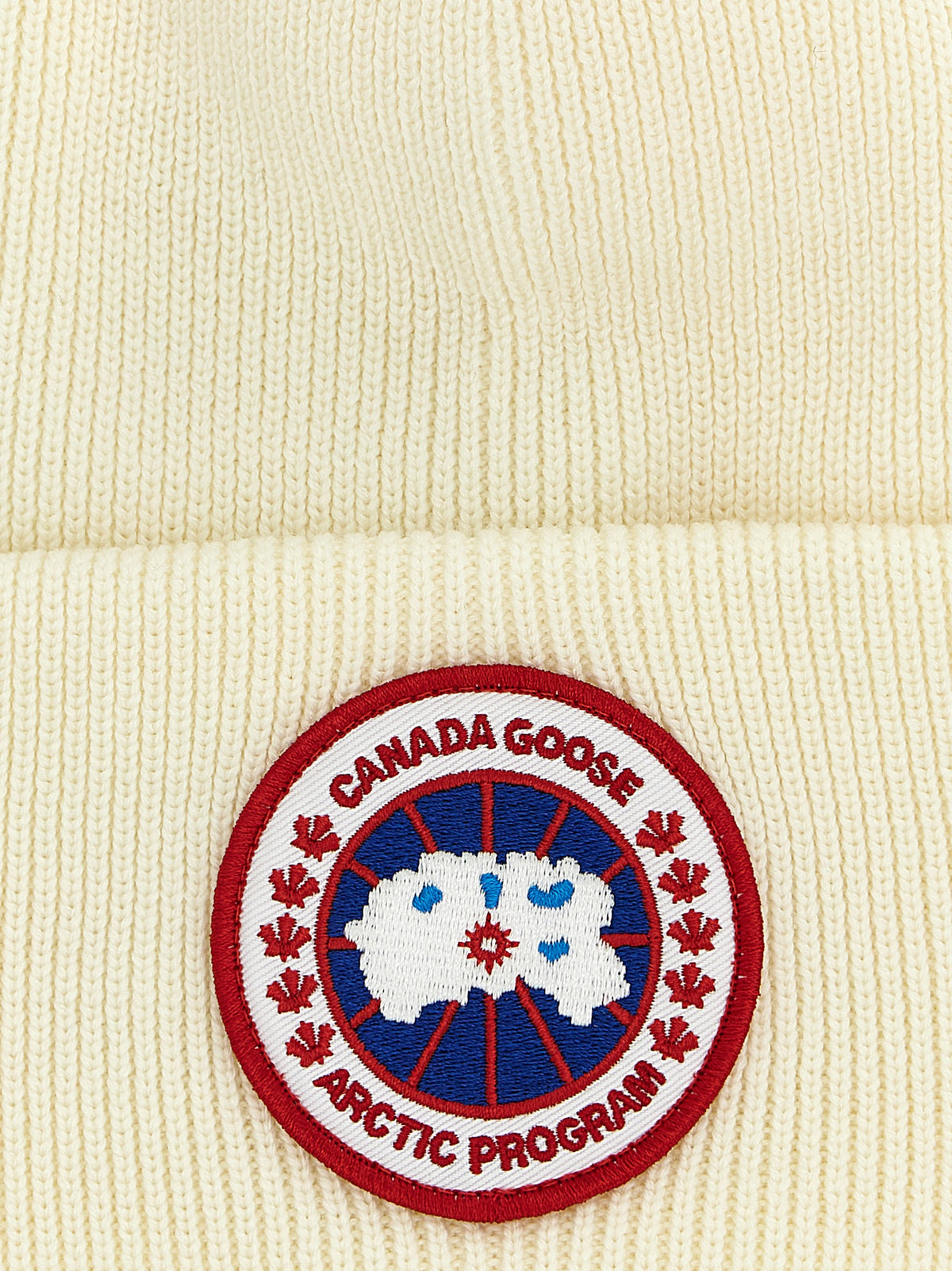 Berretto in lana bianco Canada Goose