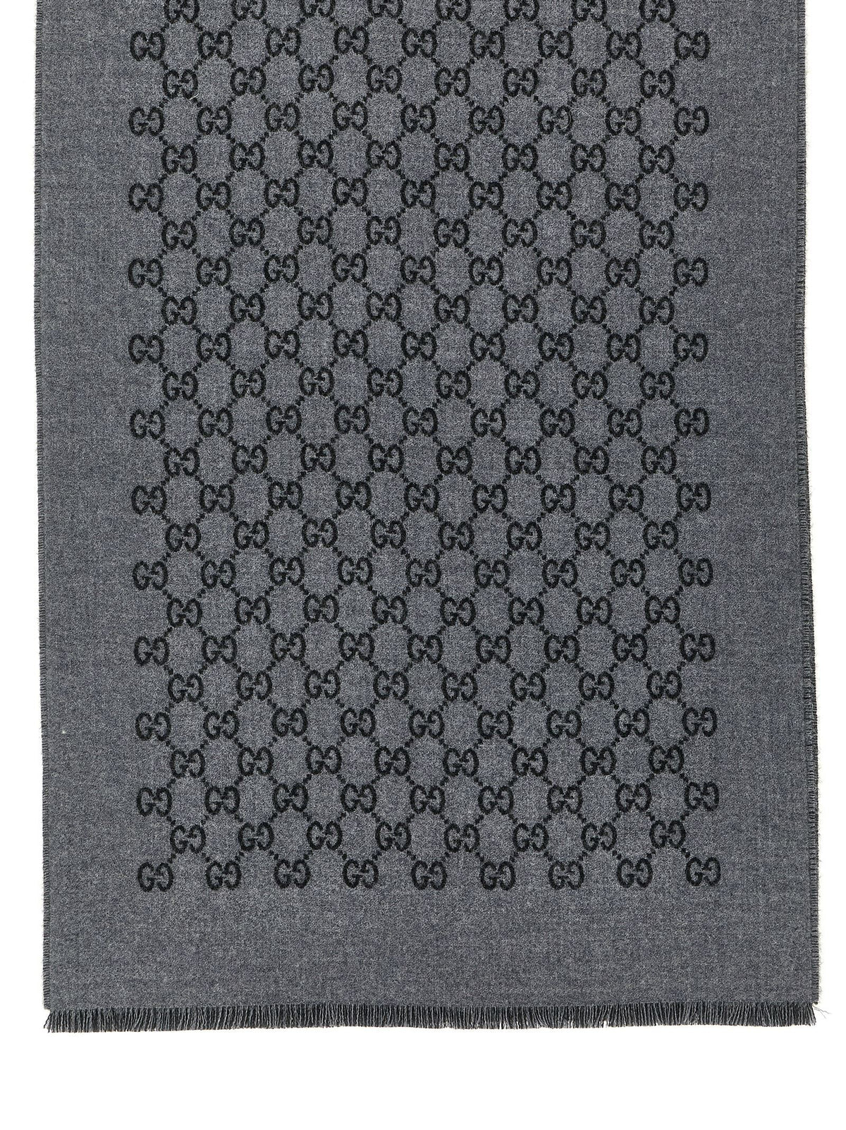 Sciarpa Gucci in lana grigia