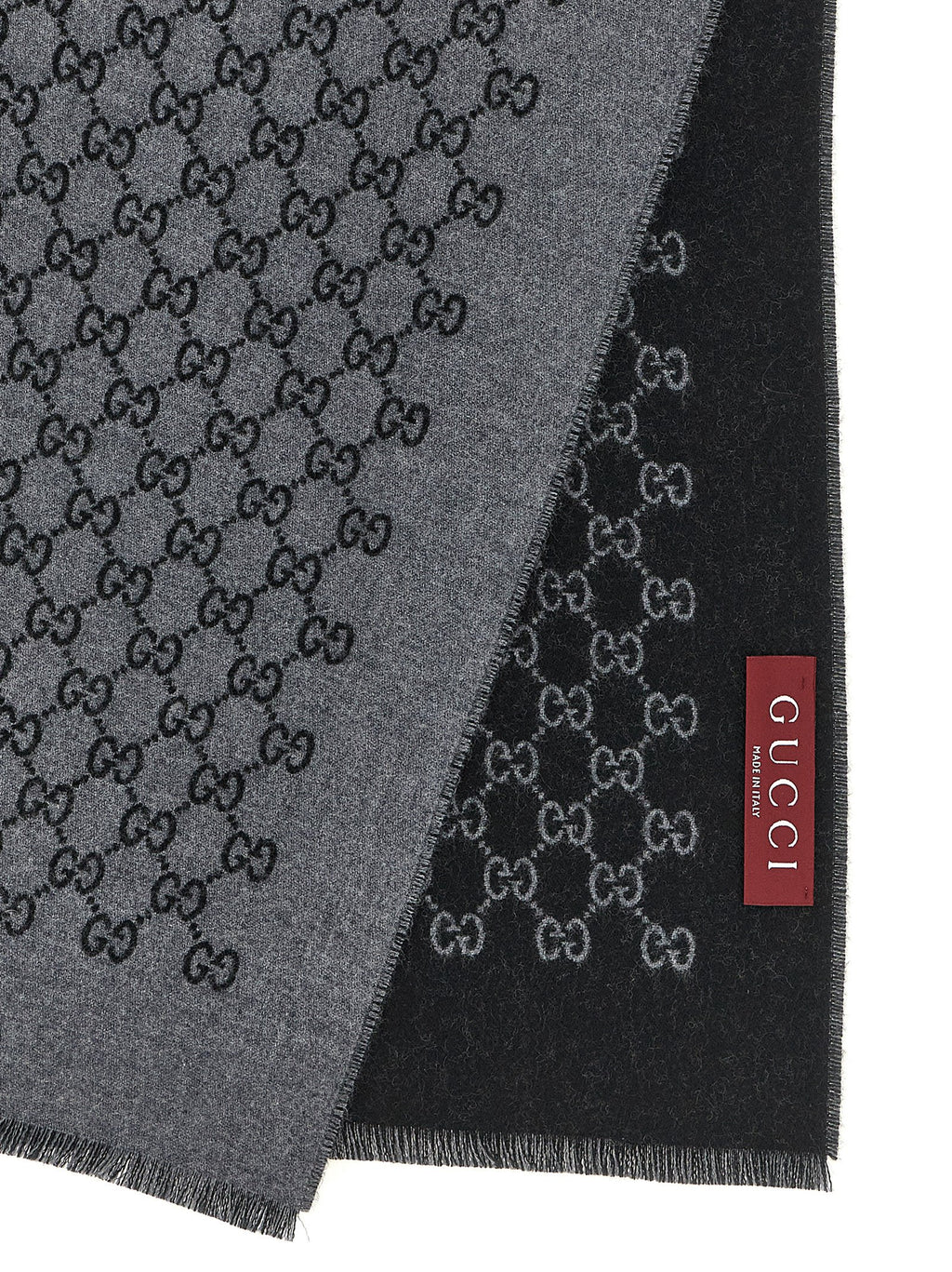 Sciarpa Gucci in lana grigia