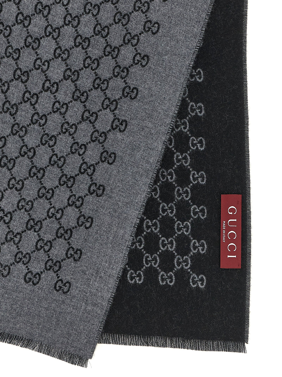 Sciarpa Gucci in lana grigia