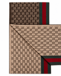 Gucci GG Cashmere & Wool Web Scarf