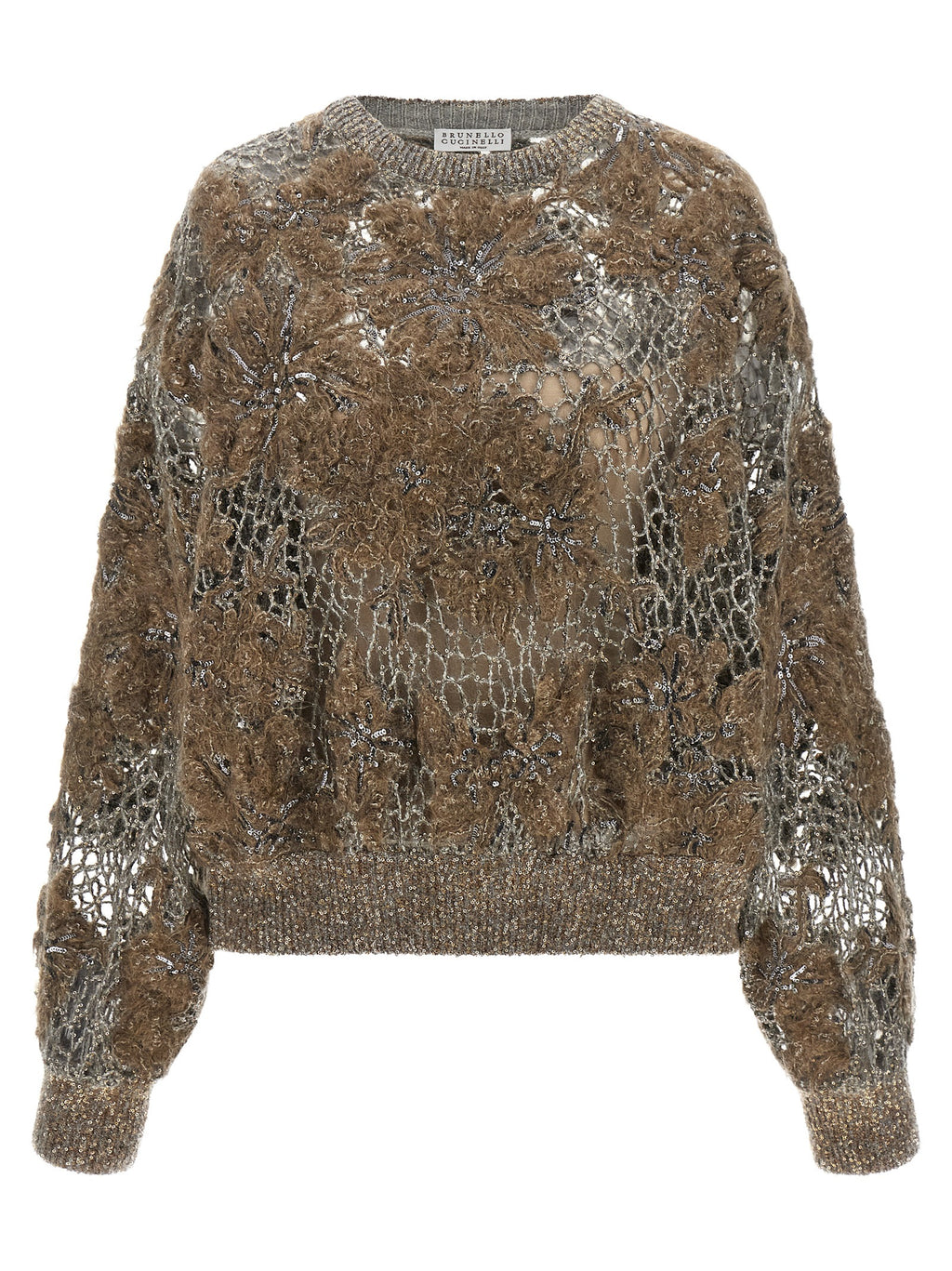 Brunello Cucinelli Beige Wool Cardigan