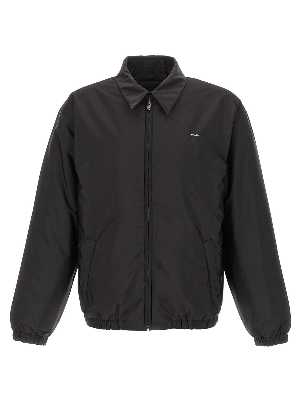 Prada Black Recycled Polyamide Full-Length Jacket