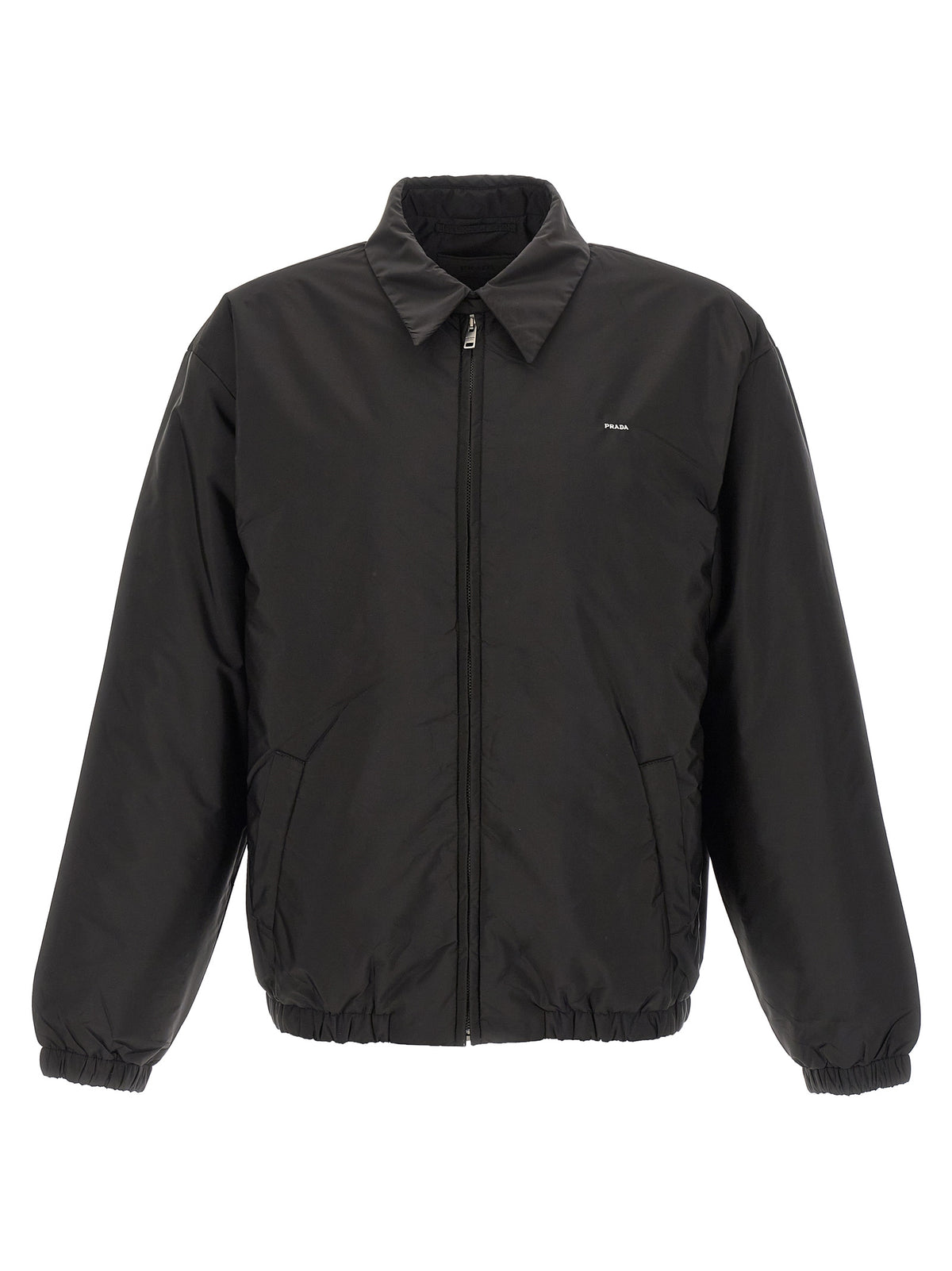 Prada Black Recycled Polyamide Full-Length Jacket