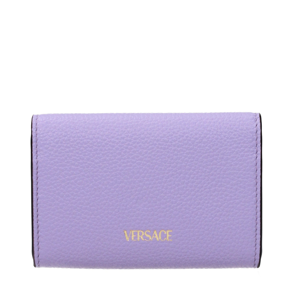 Versace Purple Leather Wallet