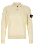 Stone Island White Virgin Wool Cardigan