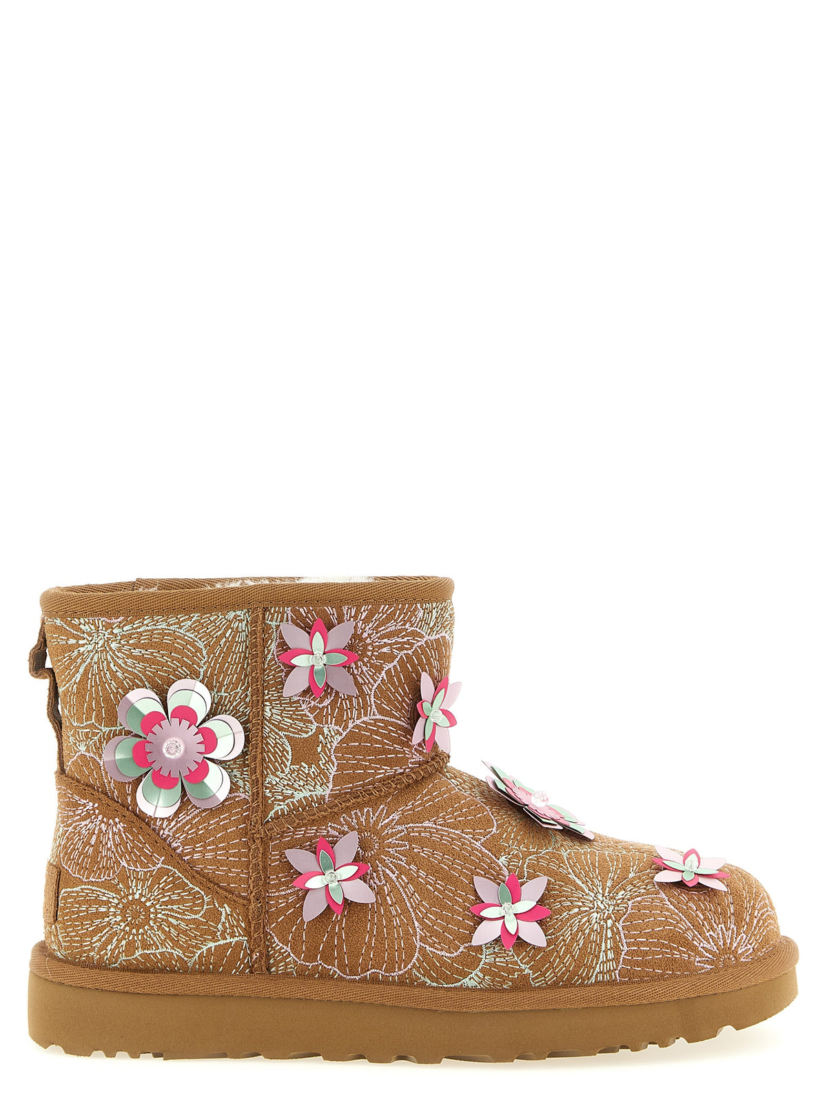 UGG Mehrfarbige Leder-Stiefeletten