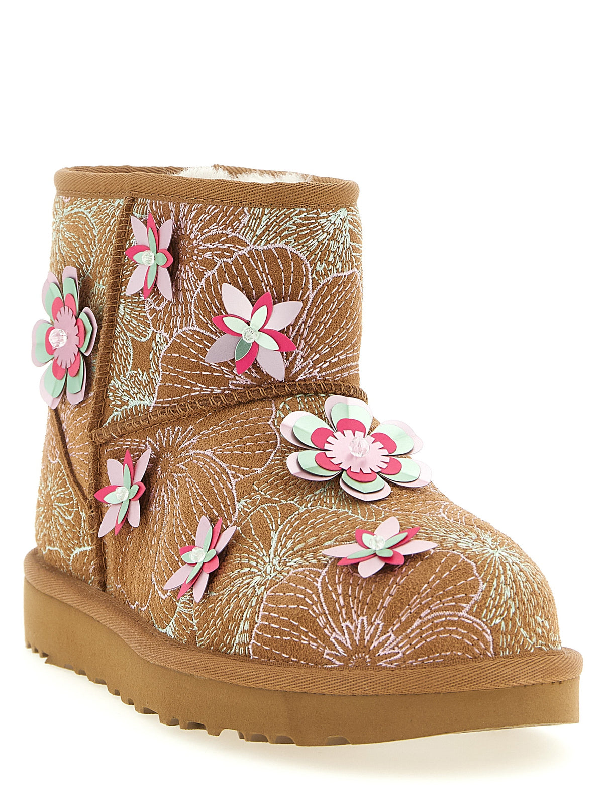 UGG Mehrfarbige Leder-Stiefeletten