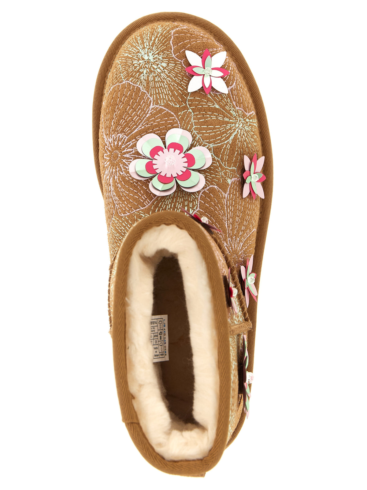UGG Mehrfarbige Leder-Stiefeletten