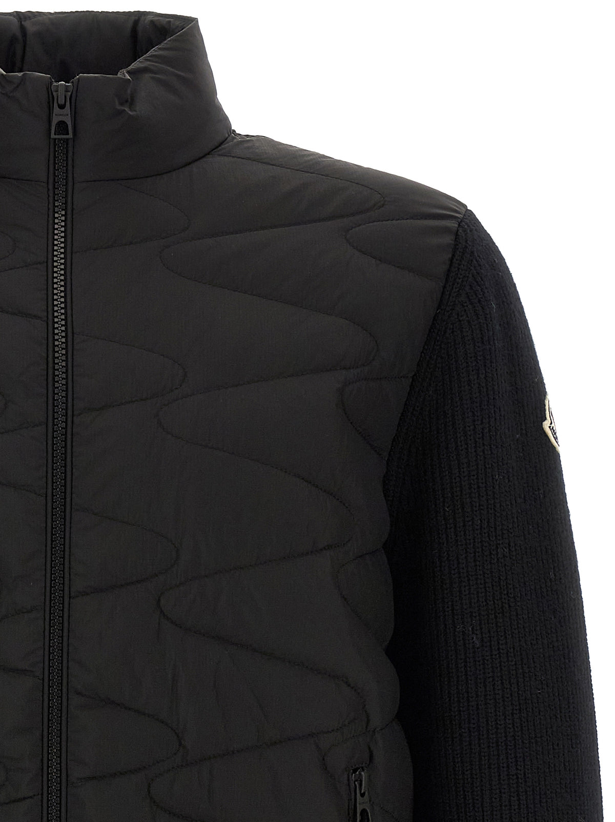 Moncler Black Polyamide Cardigan