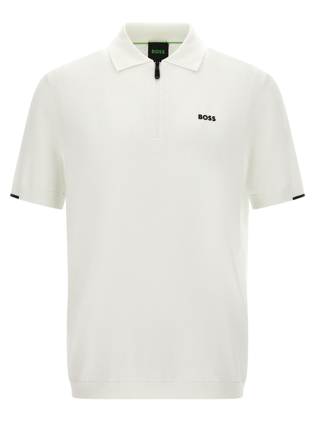 Hugo Boss White Cotton Polo Shirt