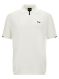 Hugo Boss White Cotton Polo Shirt