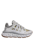 Versace Weiße Trigreca Barock-Print Low-Top-Sneakers