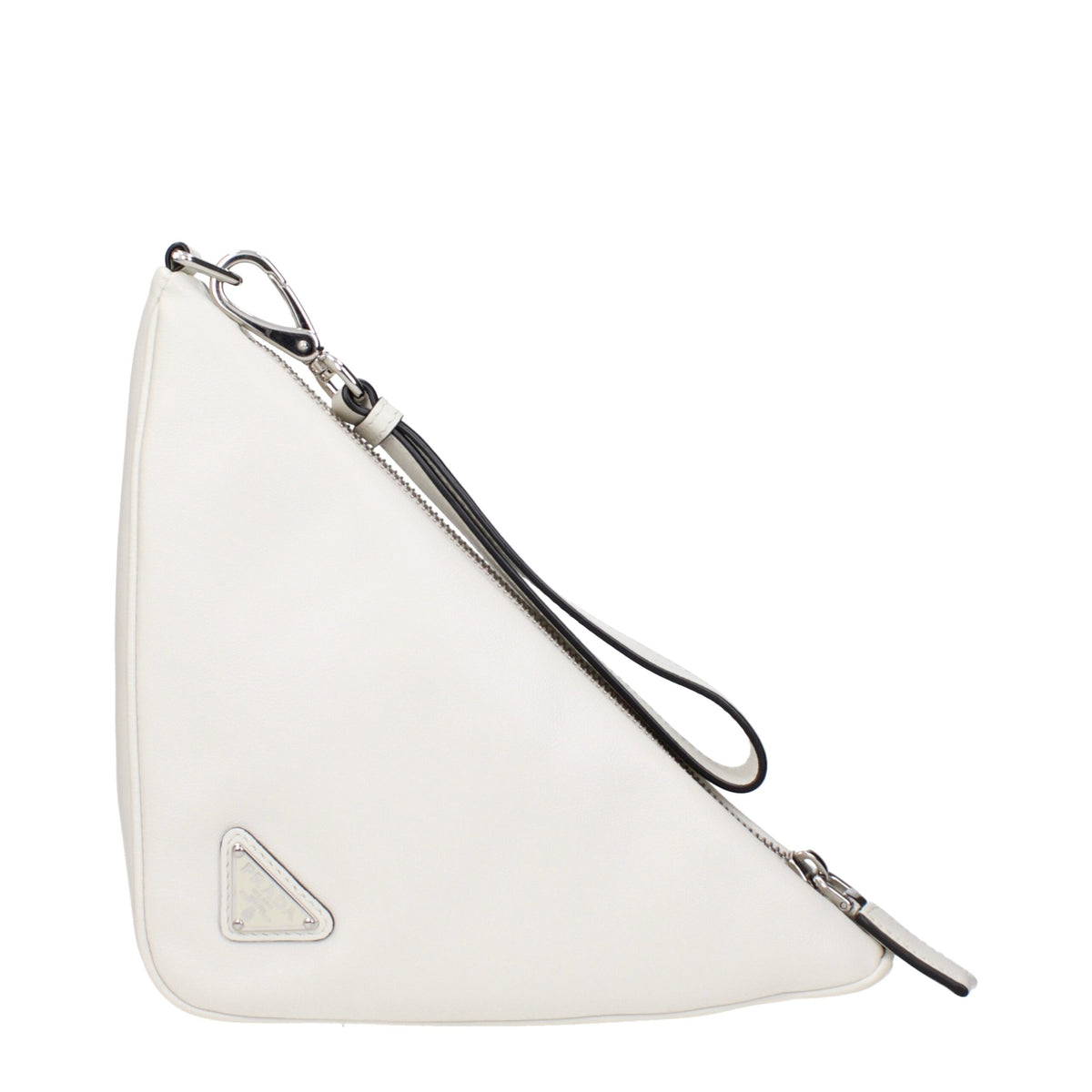 Prada Clutch aus weißem Leder