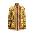 Versace Bordeaux Silk Shirt