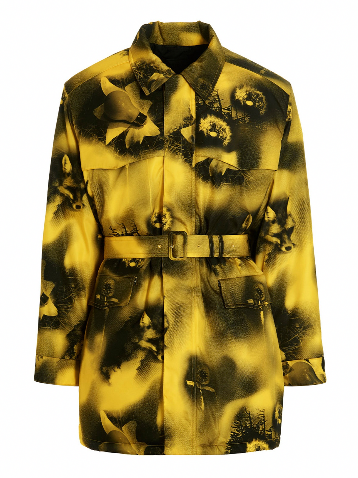 Parka Prada in poliammide bicolore