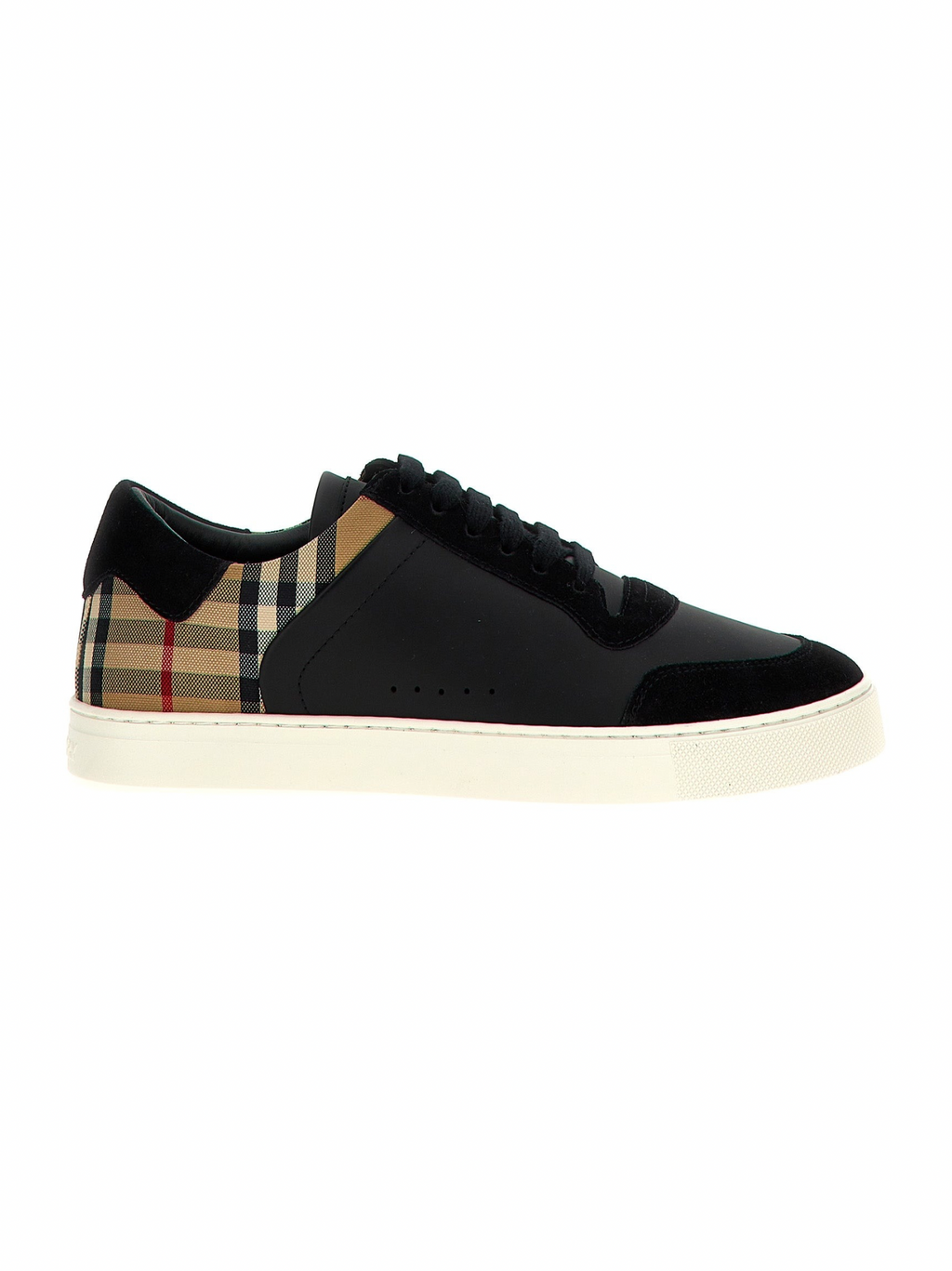 Burberry Black Calfskin Low Top Sneakers